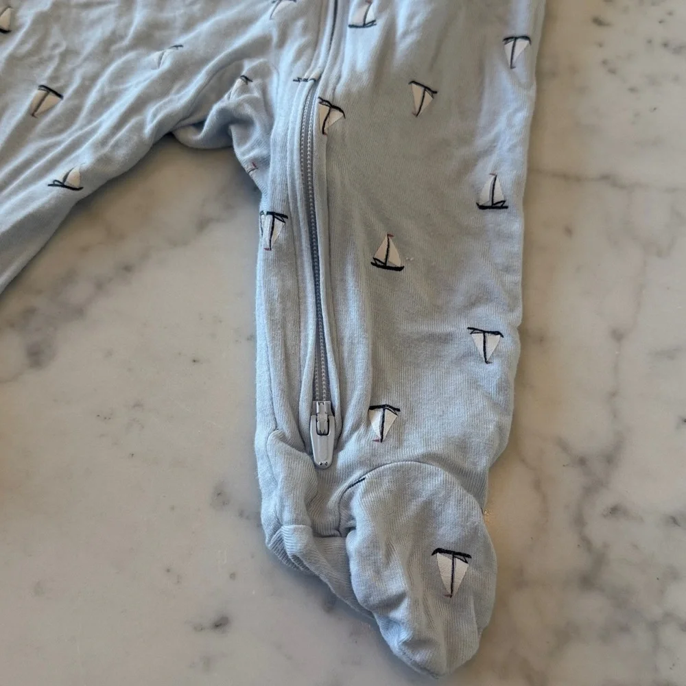 Carter’s PurelySoft Sailboat Zip Footie Sleeper 3-6M